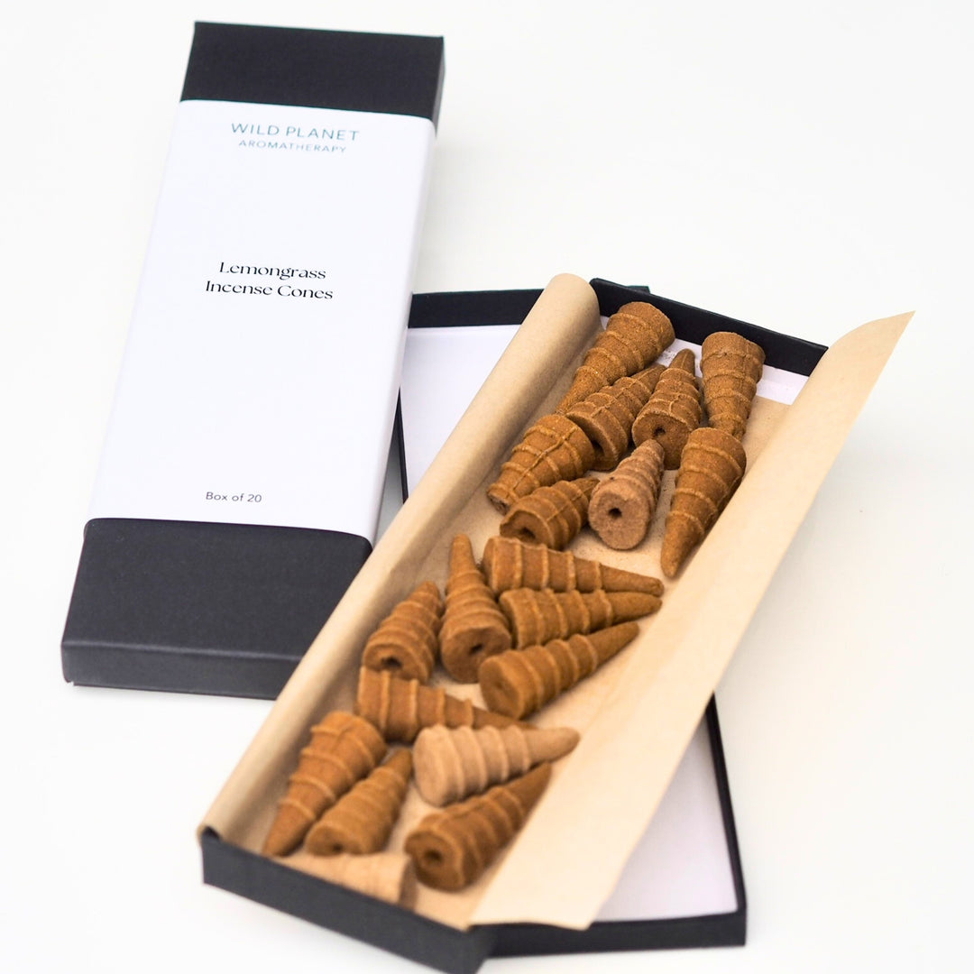 Natural Incense Cones with essential oils | Wild Planet Aromatherapy incense
