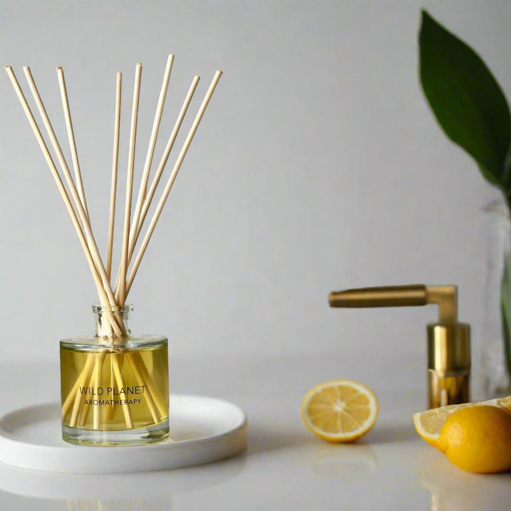 Lemon Verbena Diffuser with essential oils | Wild Planet Aromatherapy Reed Diffuser