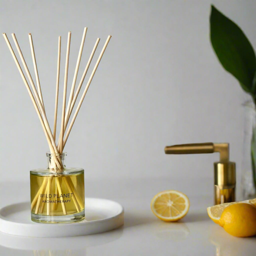 Lemon Verbena Diffuser with essential oils | Wild Planet Aromatherapy Reed Diffuser