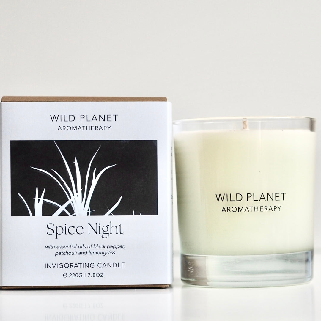 Spice Night - Woody Spicy Candle | Wild Planet Aromatherapy  Candle