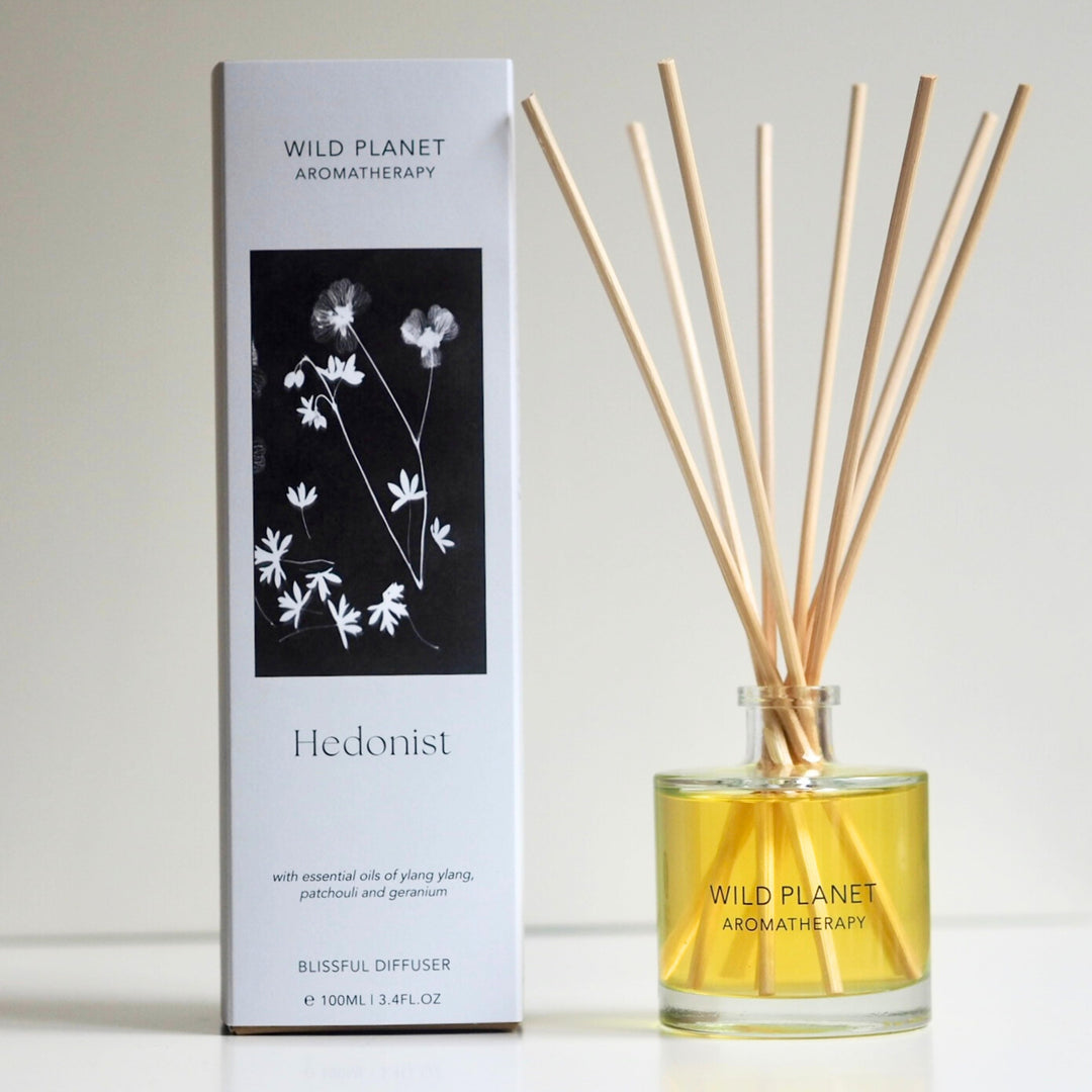 Hedonist natural floral reed diffuser | Wild Planet Aromatherapy  Reed Diffuser