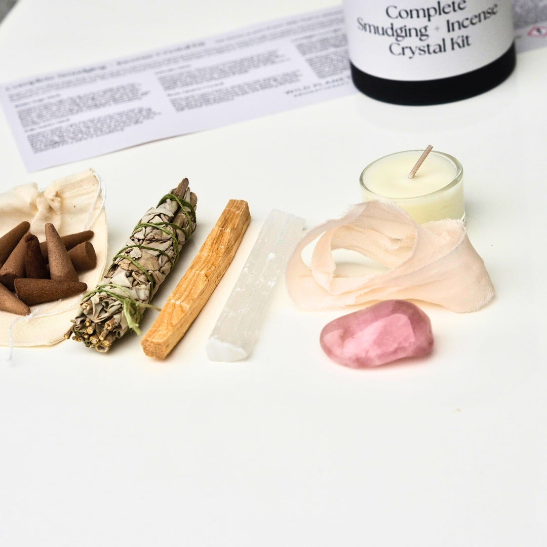 Smudging Incense Crystal Kit | Wild Planet Aromatherapy incense