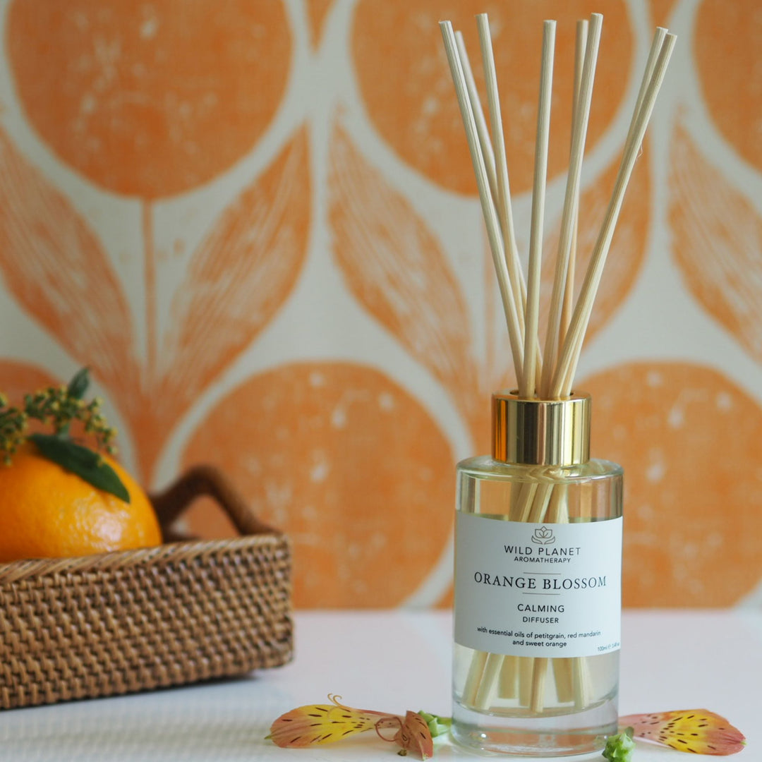 Orange Blossom Natural Reed Diffuser | Wild Planet Aromatherapy UK Reed Diffuser