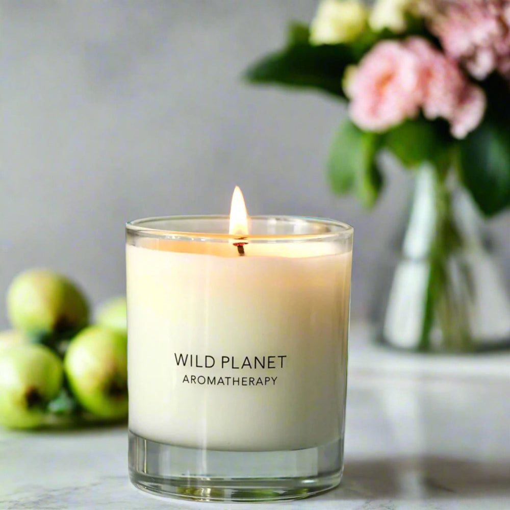 Soothing Rose Aromatherapy Candle With Essential Oils - Vegan Candle