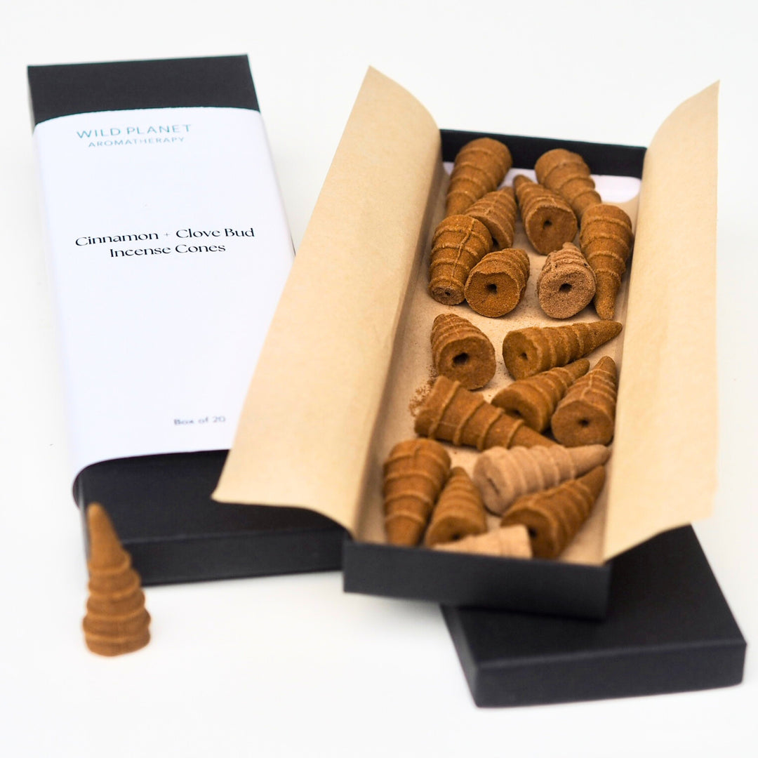 Natural Incense Cones with essential oils | Wild Planet Aromatherapy incense
