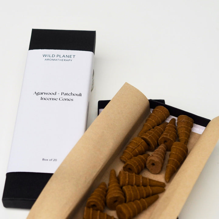 Natural Incense Cones with essential oils | Wild Planet Aromatherapy incense