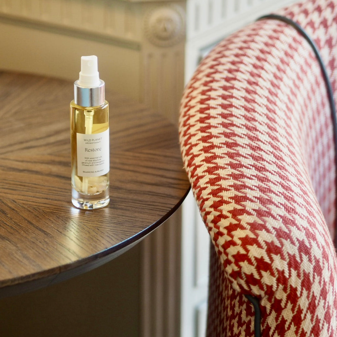 Restore - Rose Aura Mist With Rose Quartz | Wild Planet Aromatherapy  Spray