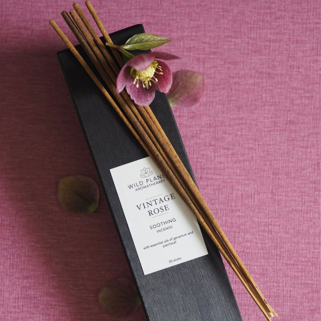 Vintage Rose Luxury Incense Sticks | Wild Planet Aromatherapy  incense