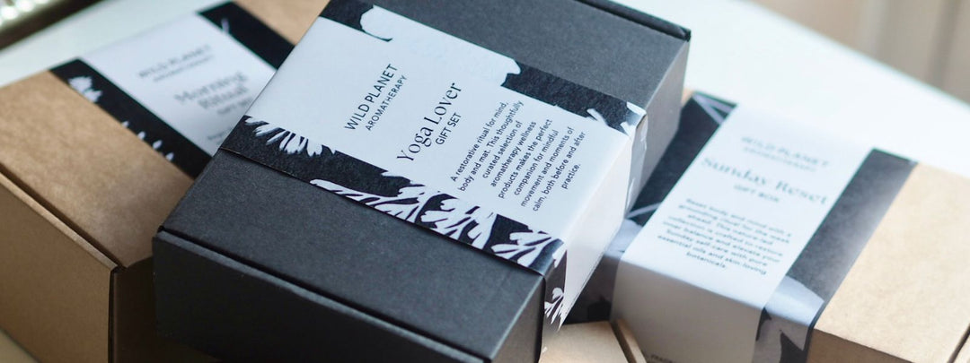 natural aromatherapy gift boxes by Wild Planet Aromatherapy