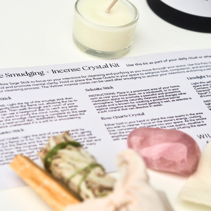 Smudging Incense Crystal Kit