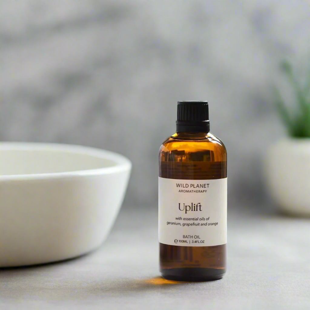 Uplift Floral Citrus Bath Oil | Wild Planet Aromatherapy  