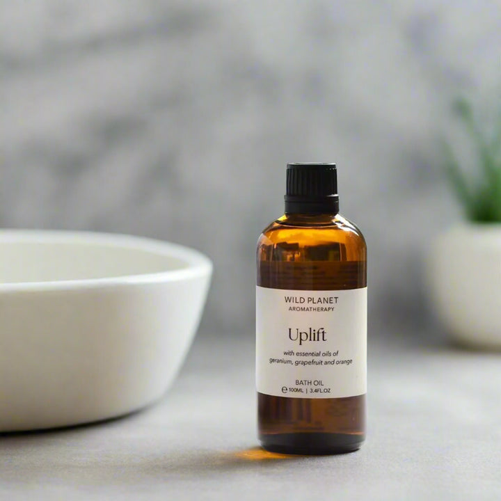 Uplift Floral Citrus Bath Oil | Wild Planet Aromatherapy  