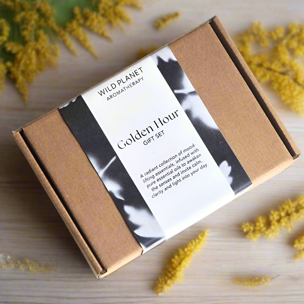 Golden Hour Uplifting Aromatherapy Gift Set by Wild Planet Gift