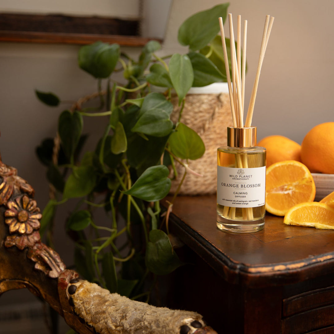 Orange Blossom Natural Reed Diffuser | Wild Planet Aromatherapy UK Reed Diffuser