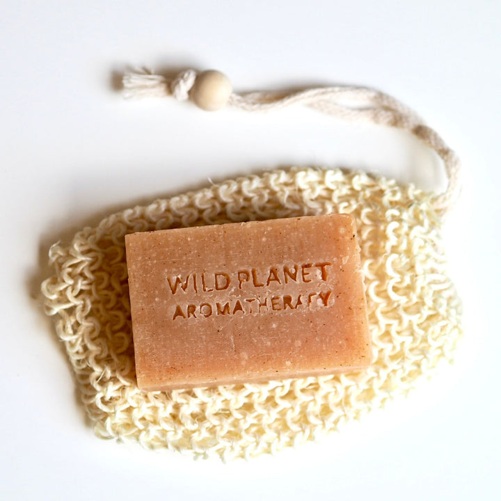Orange & Grapefruit Natural Soap Bar in Sisal Bag