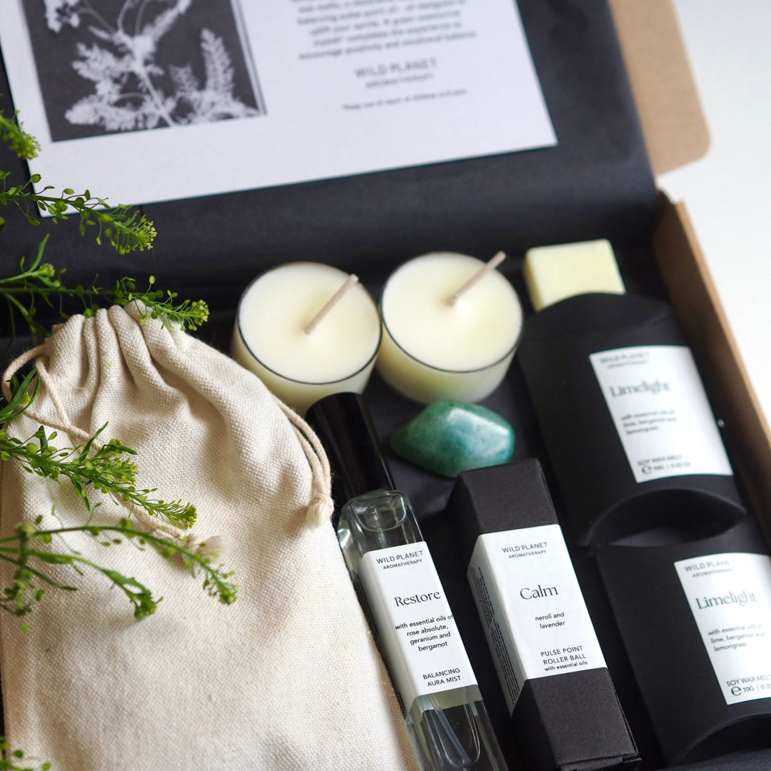 Mood Boost Letterbox self care gift by Wild Planet Aromatherapy Letterbox Gift