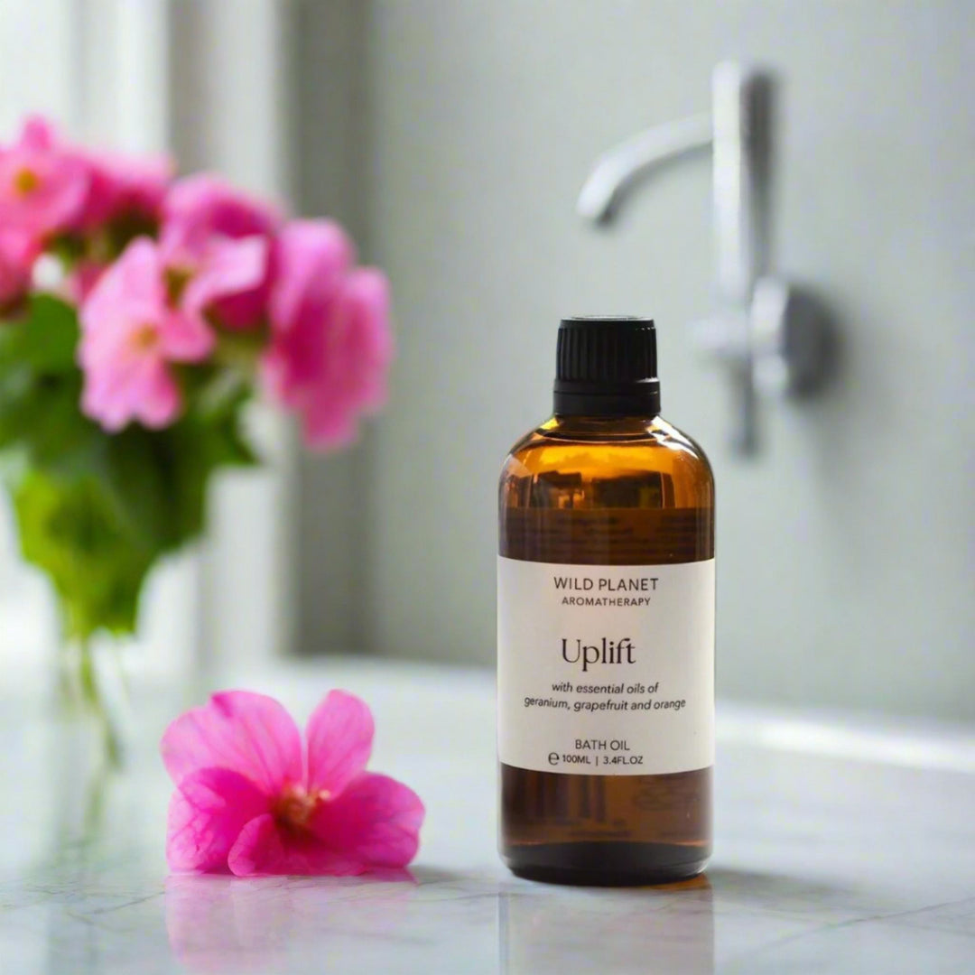 Uplift Floral Citrus Bath Oil | Wild Planet Aromatherapy  