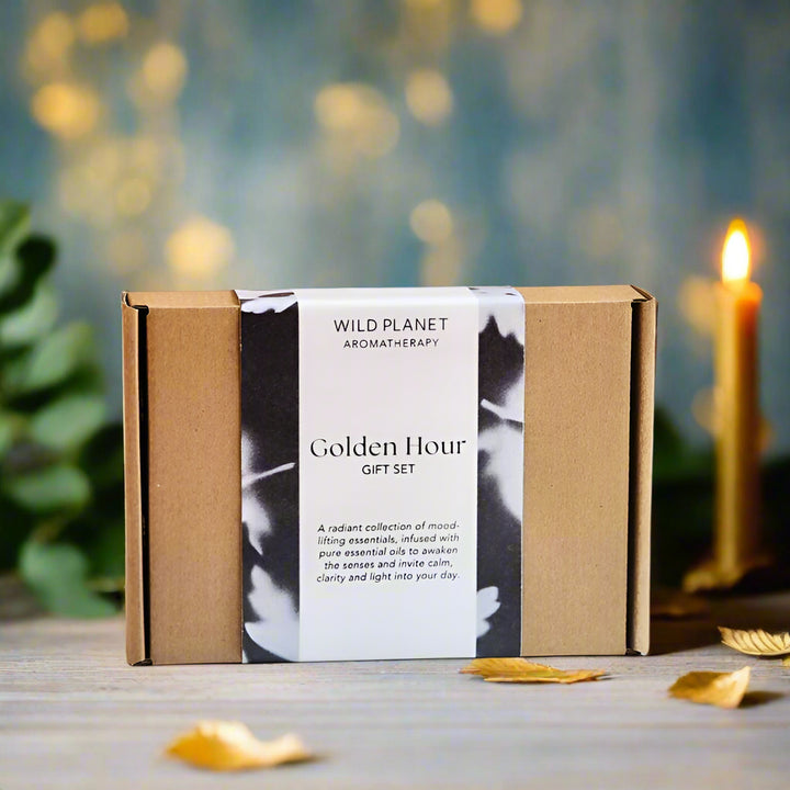 Golden Hour Uplifting Aromatherapy Gift Set by Wild Planet Gift