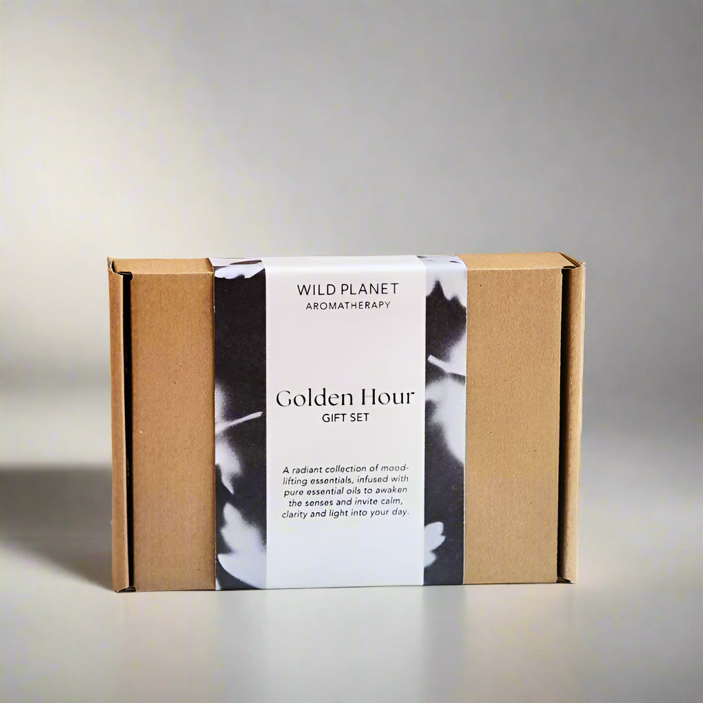 Golden Hour Uplifting Aromatherapy Gift Set by Wild Planet Gift