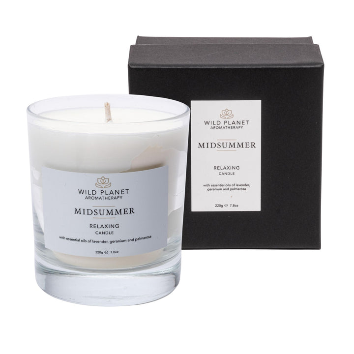 Midsummer Relaxing Candle | Wild Planet Aromatherapy UK Scented Candle