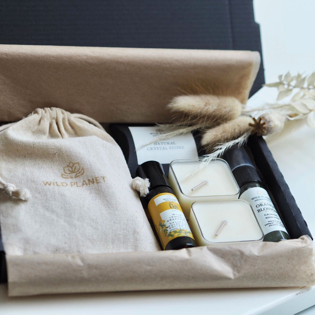 Wellbeing Natural Vegan Letterbox Gift Set | Wild Planet Aromatherapy Letterbox Gift