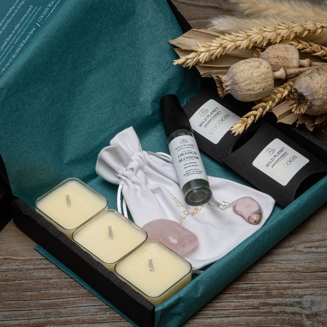 Letterbox Pamper Gifts - Box of Calm by Wild Planet Aromatherapy Letterbox Gift