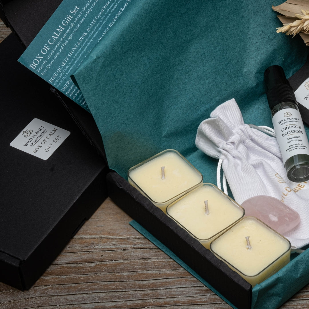 Letterbox Pamper Gifts - Box of Calm by Wild Planet Aromatherapy Letterbox Gift