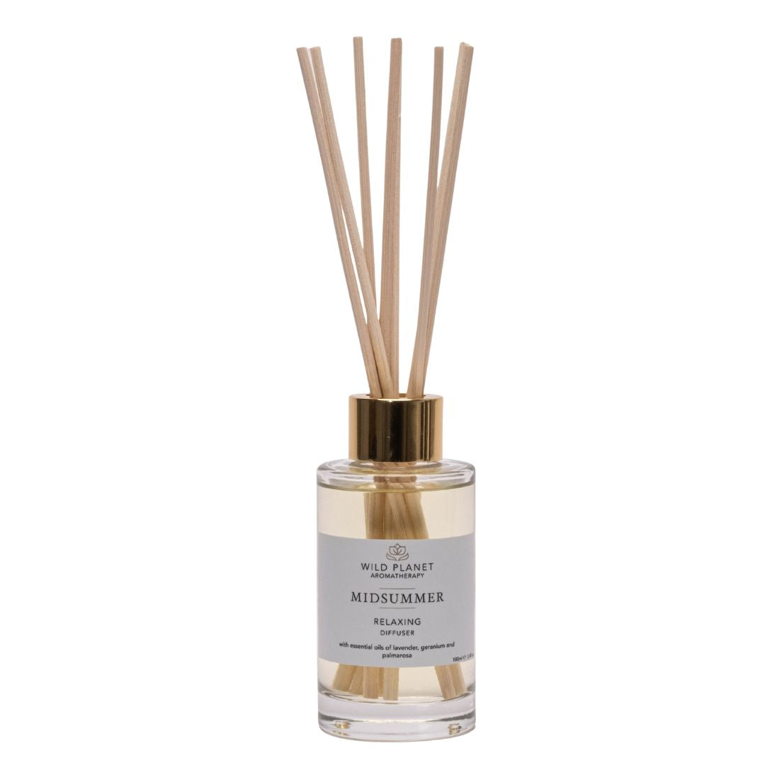 Midsummer Relaxing Natural Reed Diffuser | Wild Planet Aromatherapy UK Reed Diffuser