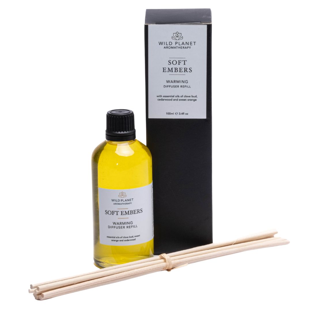 Soft Embers Natural Diffuser Refill | Wild Planet Aromatherapy UK Diffuser Refill